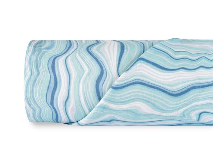 Bluewaves Cu Bumbac Double Cearșaf 240x260 cm Albastru