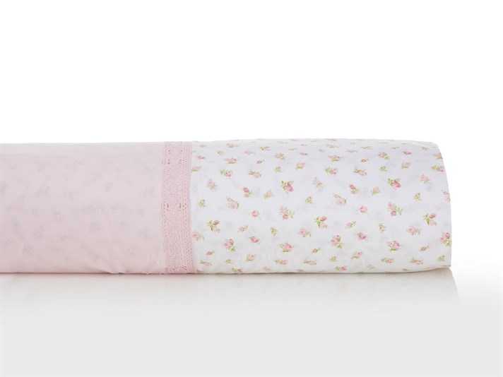 boboc de trandafir Cu Bumbac Double Lenjerie De Pat 200x220 cm Roz
