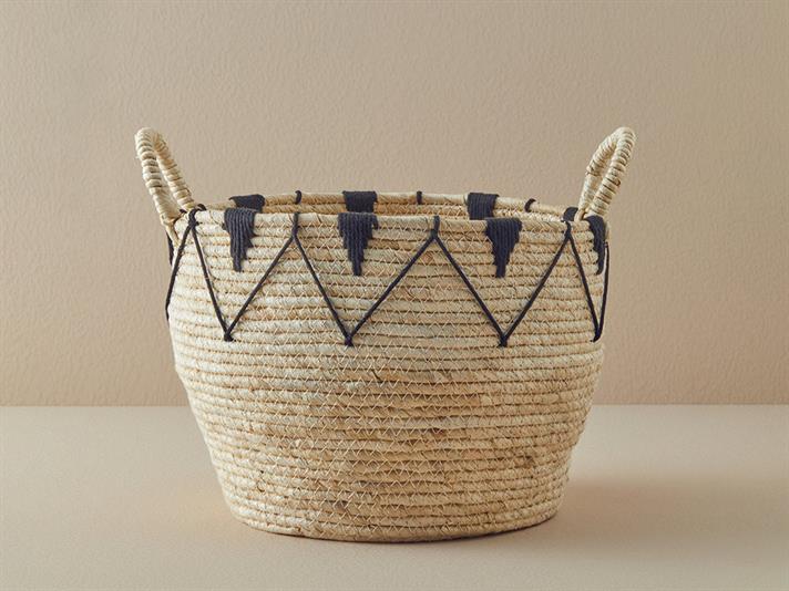 Cos depozitare, Boheme, rachita, 28x21 cm, crem