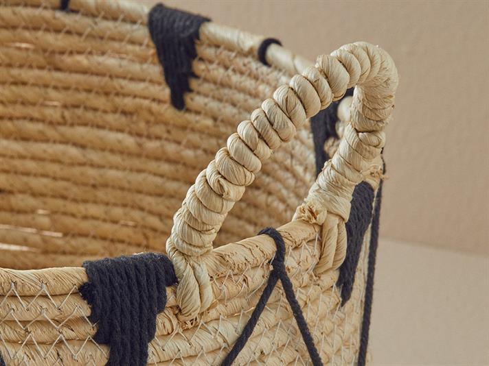 Cos depozitare, Boheme, rachita, 28x21 cm, crem