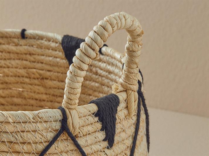 Cos depozitare, Boheme, rachita, 32x24 cm, crem