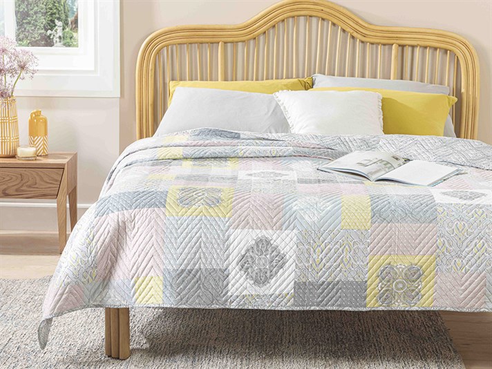 Boho Patch Pentru o persoana  CUVERTURĂ MULTIFUNCTIONALA 160x220 cm Pudra