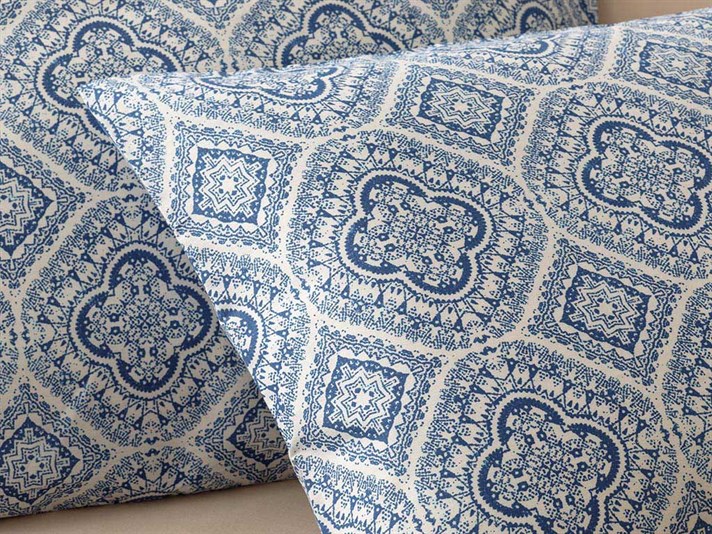 Bohon Cottony Set 2  FAȚĂ DE PERNĂ 50x70 cm Albastru.