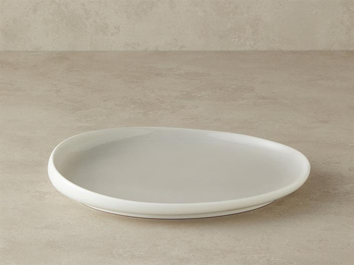 Farfurie fel principal, Bohon, porțelan, 27 cm, gri