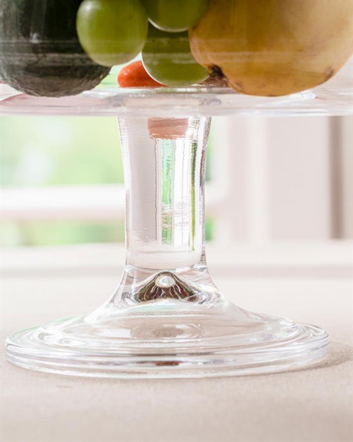 Bol cu picior, Caris, sticlă, 20 cm, transparent