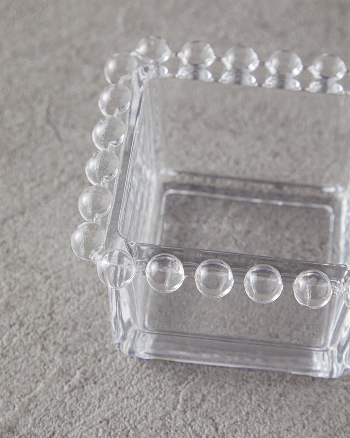 Bol gustare, Miny, sticlă, 9,5x1,5 cm, transparent