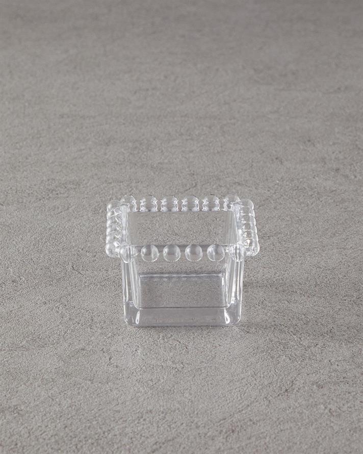 Bol gustare, Miny, sticlă, 9,5x1,5 cm, transparent