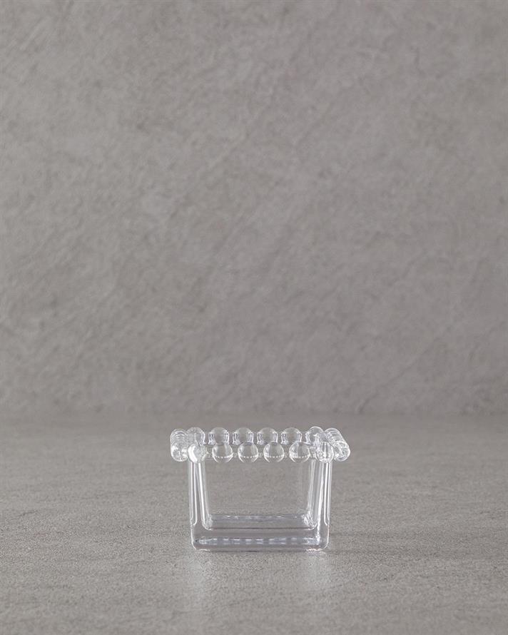 Bol gustare, Miny, sticlă, 9,5x1,5 cm, transparent