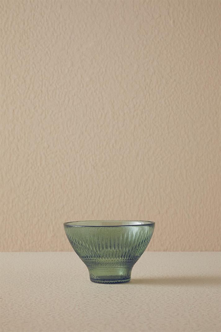 Bol pentru desert, Florida, sticlă, 10,5 cm, verde