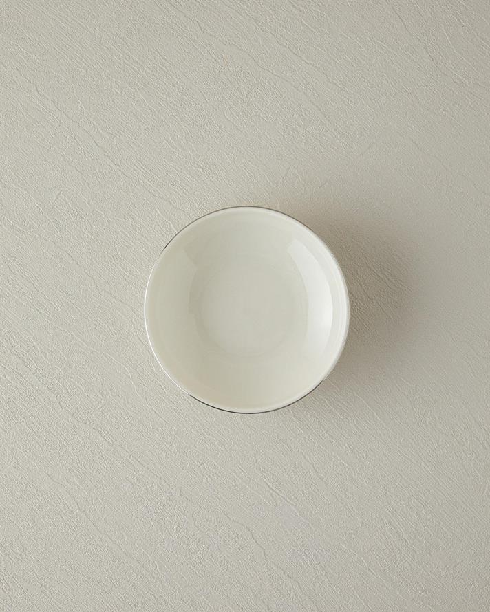 Bol, Torino, porțelan, 15 cm, argintiu