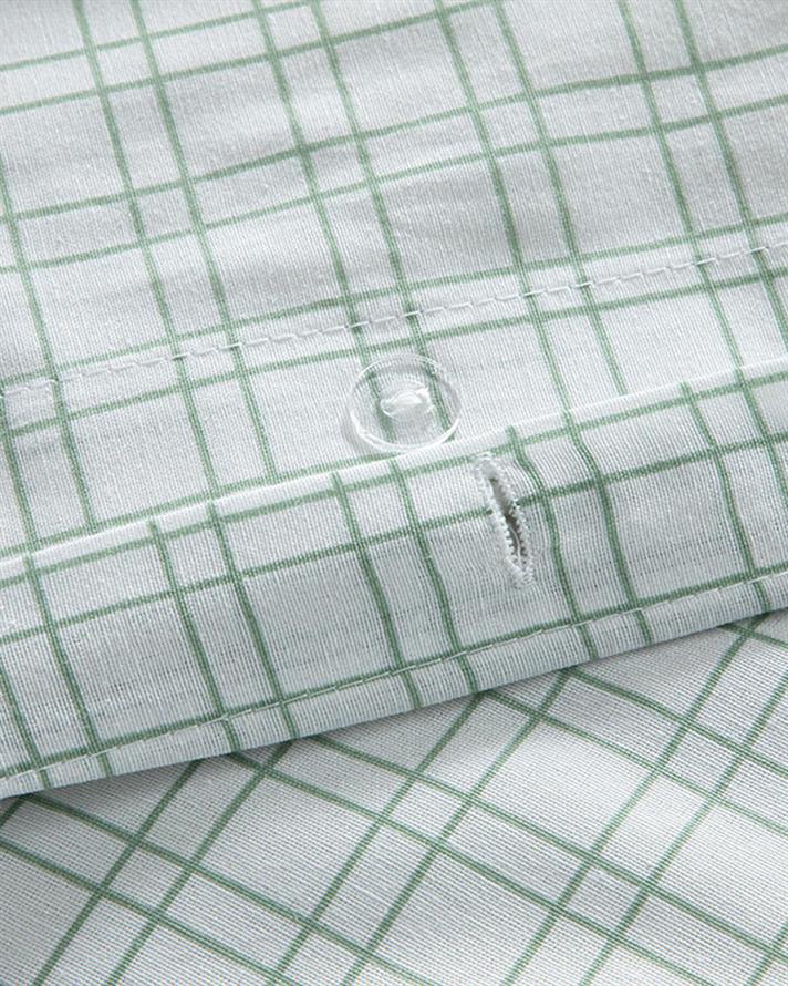 Bold Line Set Lenjerie De Pat Dublu, Ușor De Calcat, 200*220 Cm, Crem-Roșu