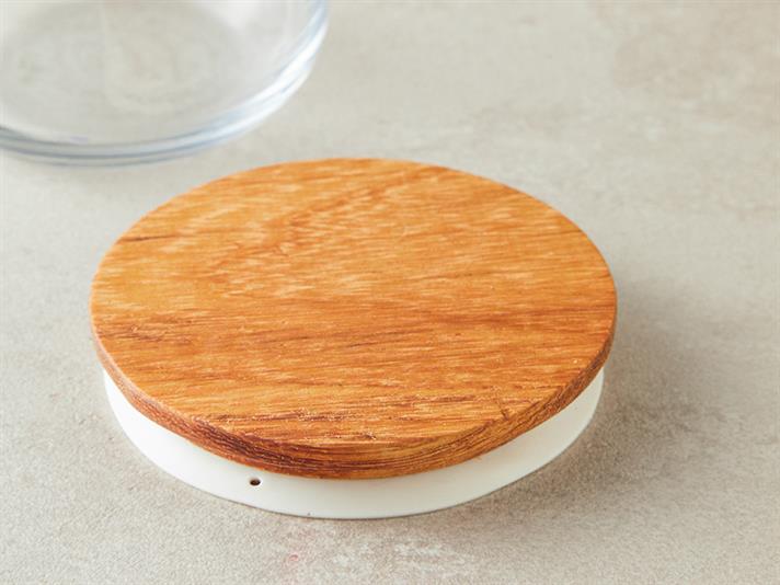 Pure Wooden Borosilicat Borcan 1400 ml Transparent