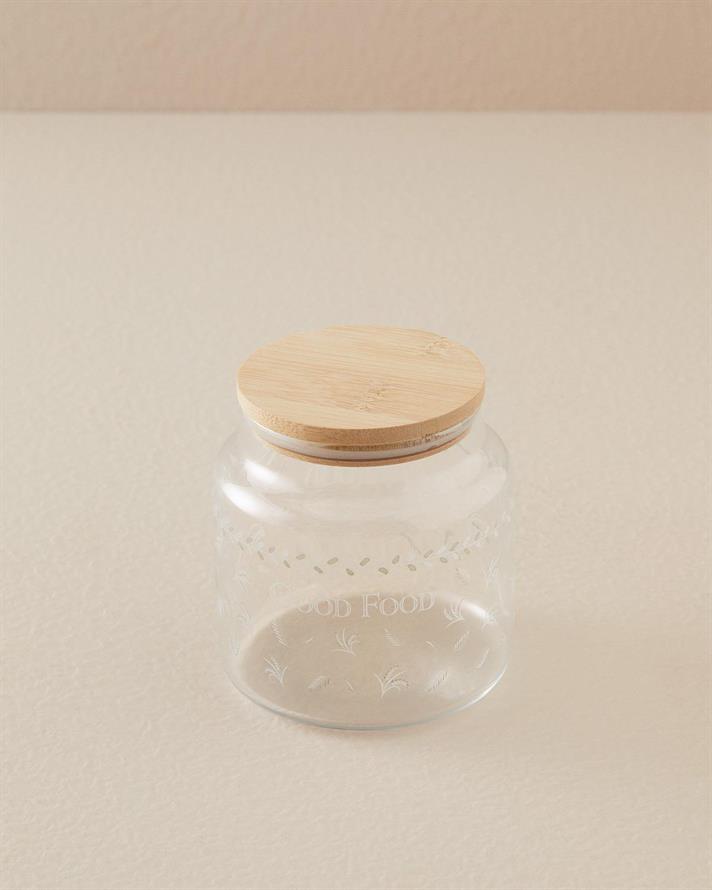 Borcan depozitare cu capac, Good Food, sticlă, 635 ml, transparent