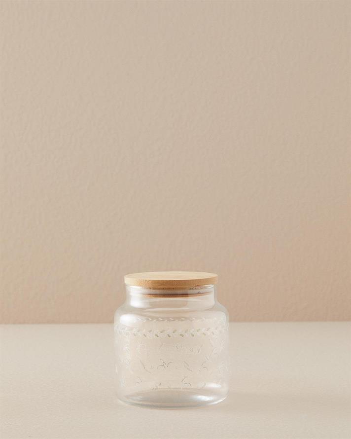 Borcan depozitare cu capac, Good Food, sticlă, 635 ml, transparent