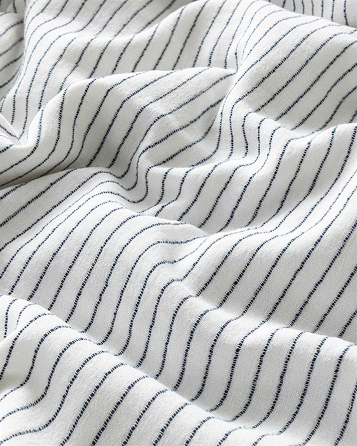 Bowline Spălat Parțial Double Set Lenjerie De Pat 200x220 cm Alb - Indigo