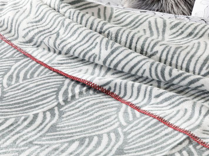 Braid Cu Bumbac Double Pătură 200x220 cm Gri