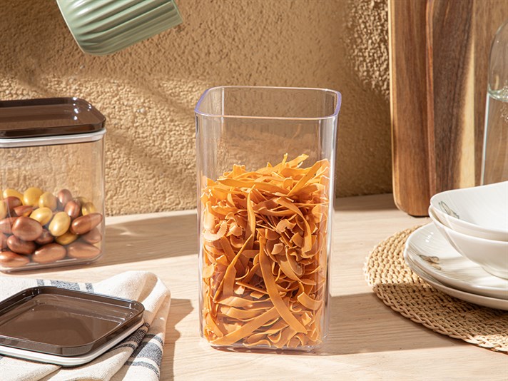 Brena Plastic 3 Set Food Container 1,5L Brown