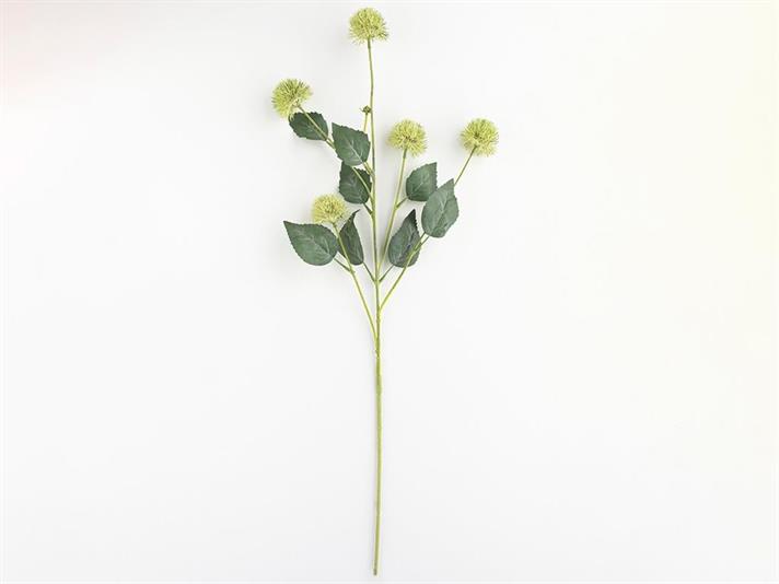 Branch Chrysanthemum Floare Artificială , Plastic, 82 Cm, Crem-Roșu
