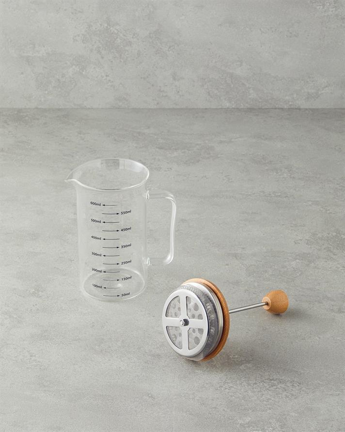 Borosilicat Presă Franceză 600 ml Transparent