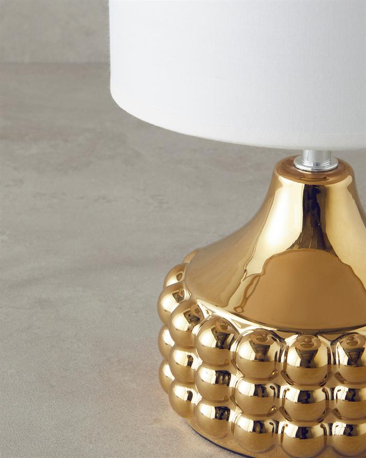 Bruna Ceramică Abajur 29 cm Bej Gold