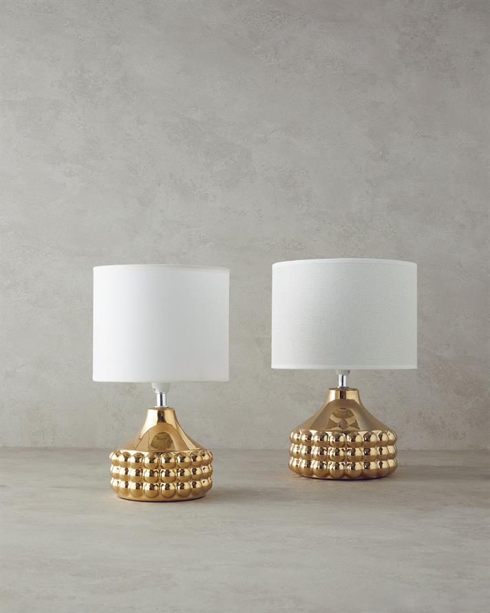 Bruna Ceramică Abajur 29 cm Bej Gold