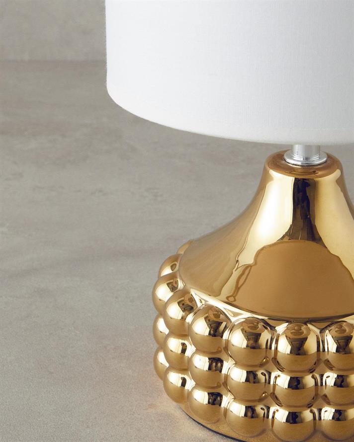 Bruna Ceramică Abajur 31 cm Bej Gold