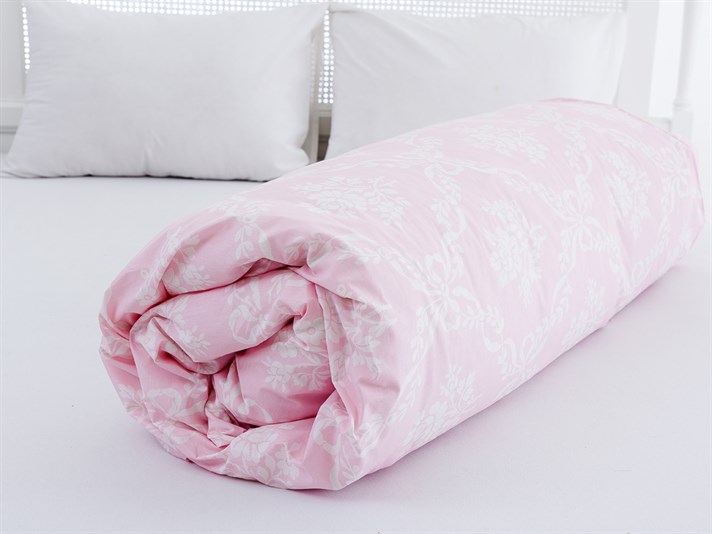 Buchet Buchet Cu Bumbac Double Lenjerie De Pat 200x220 cm Roz