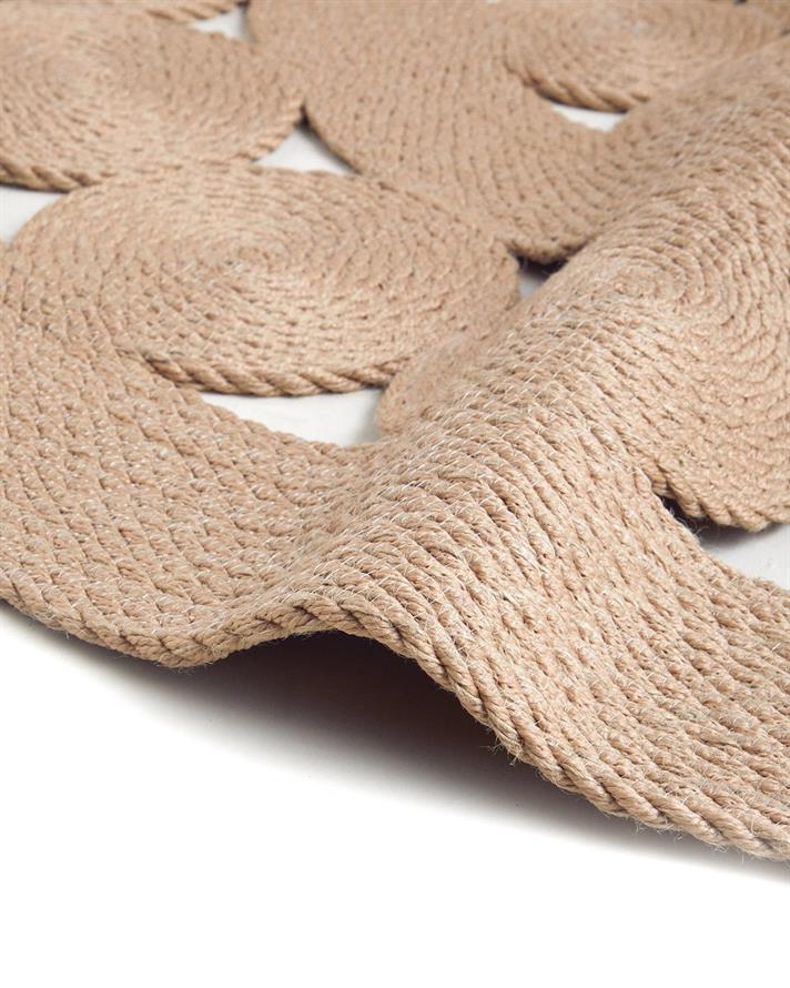 buchet de flori Iută Covor Decorativ Din İută 120x120 cm Natural