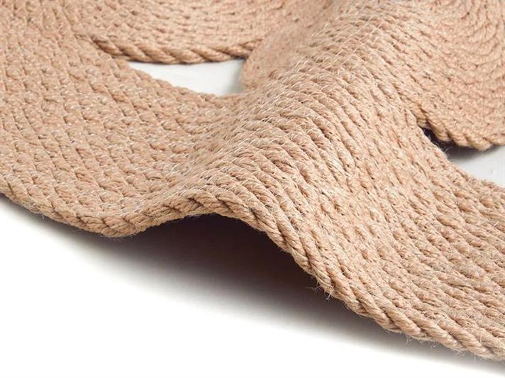 buchet de flori Iută Covor Decorativ Din İută 150x150 cm Natural