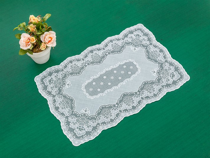 Buchet de trandafiri Vinil Placemat Masă 30x45 cm Alb