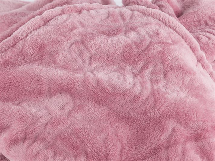 Buchet de trandafiri  Ultrasoft Double Person  PĂTURĂ 200x220 cm Rose Color