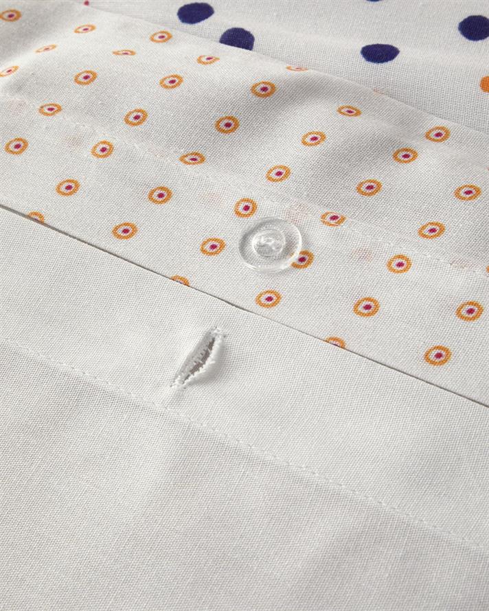 Palmy Patch Bumbac Delicat Imprimat Digital Single Set Lenjerie De Pat 160x220 cm Portocaliu - Bej