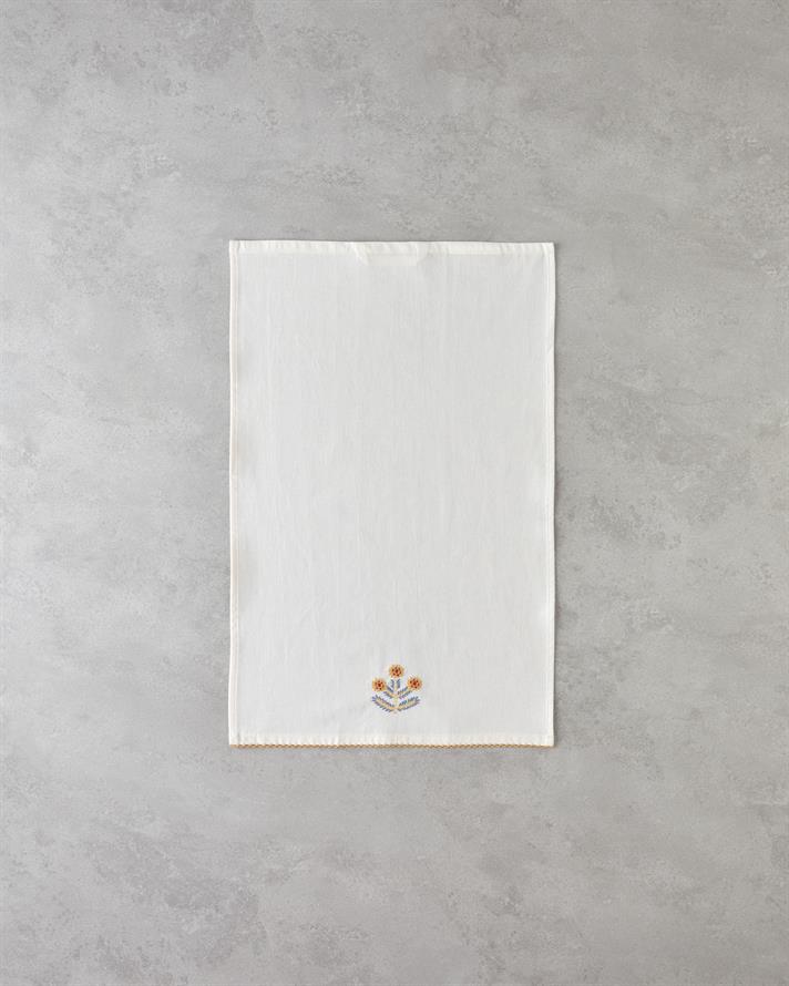 Bumbac Lavetă Uscare 30x50 cm Crem - Albastru