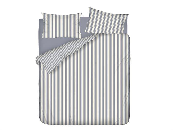 Bumbac pur  Cu ață de bumbac vopsit King Size Set Lenjerie De Pat 240*220 Cm Albastru