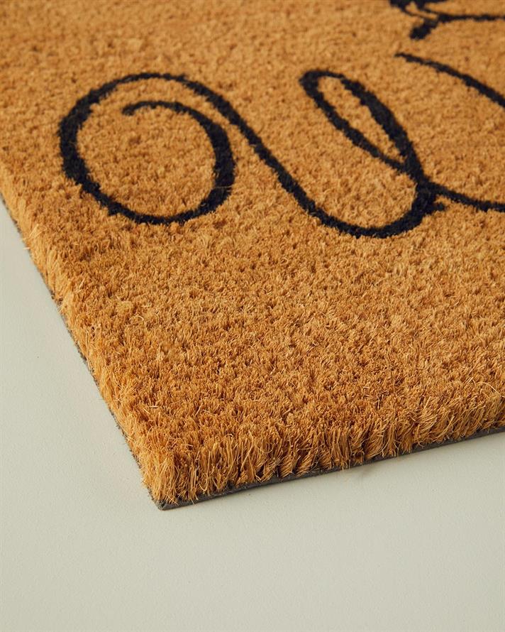 bun venit Imprimat Covoraș İntrare 40x60 cm Natural