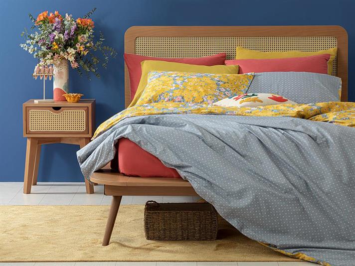 Buttercup Cu Bumbac Single Set Lenjerie De Pat 160x220 cm Galben