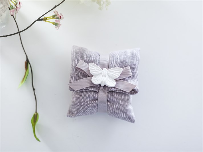 Butterfly Pătrat Cu Parfum De Iriși Punguță Parfumată . Bej Deschis