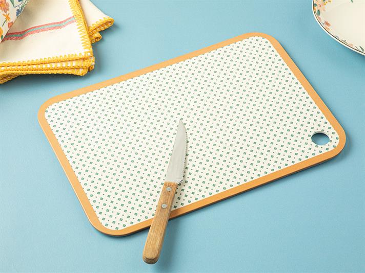 Calmo Melamine Cutting Board 35x25 cm Mustard-Green