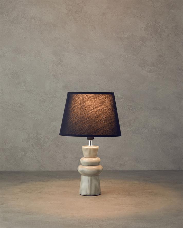 Calvi Ceramică Abajur 34 cm Bej