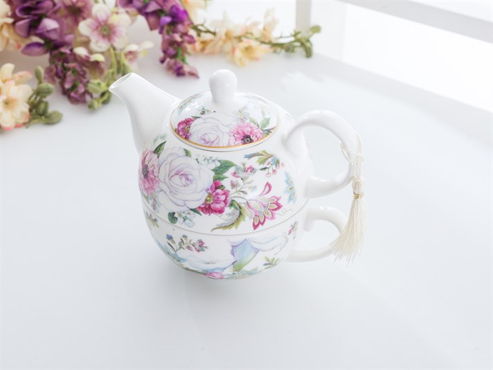 Camellia Porcelain Pot Set Pink