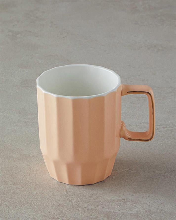 Cană, Angely, porțelan, 270 ml, roz somon