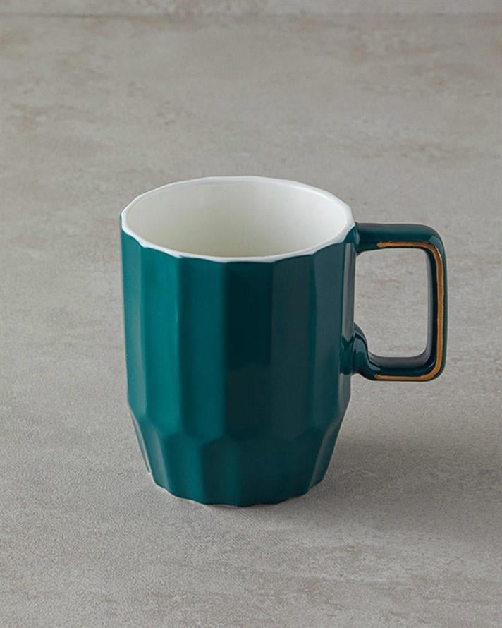 Cană, Angely, porțelan, 270 ml, verde închis