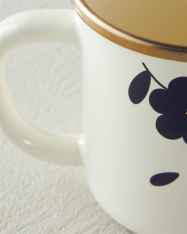 Cană, Bohemian, email, 350 ml, alb