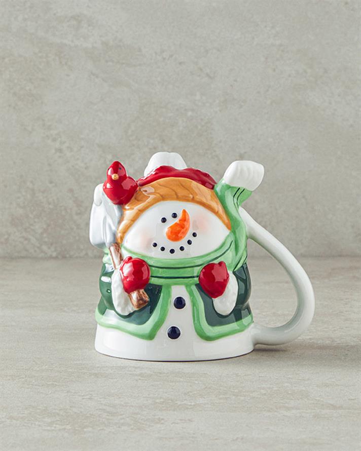 Cană, Cheery Snowman, dolomită, 300 ml, multicolor