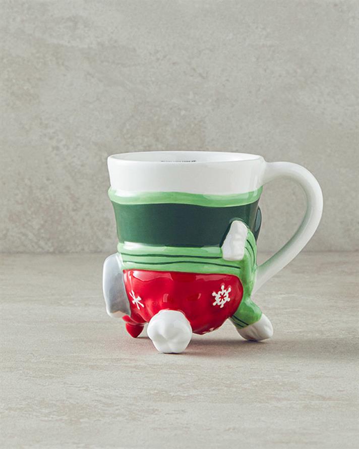 Cană, Cheery Snowman, dolomită, 300 ml, multicolor