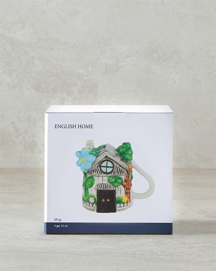 Cană, Elegant Home, dolomită, 300 ml, gri