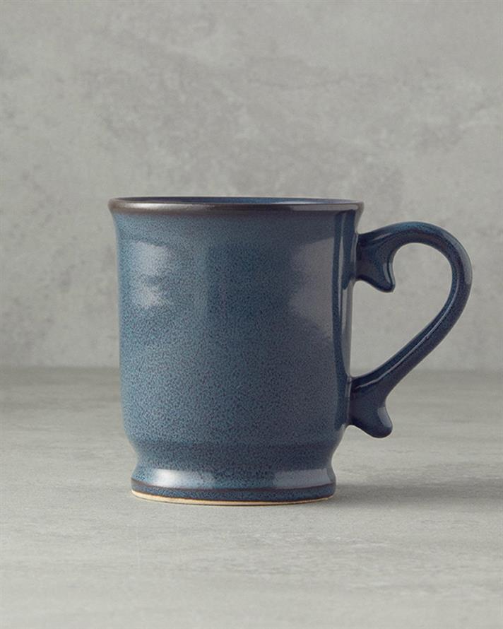 Cană, Elite, ceramică, 400 ml, bleumarin