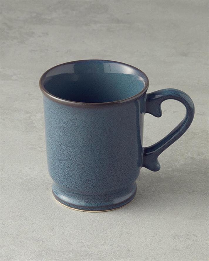 Cană, Elite, ceramică, 400 ml, bleumarin