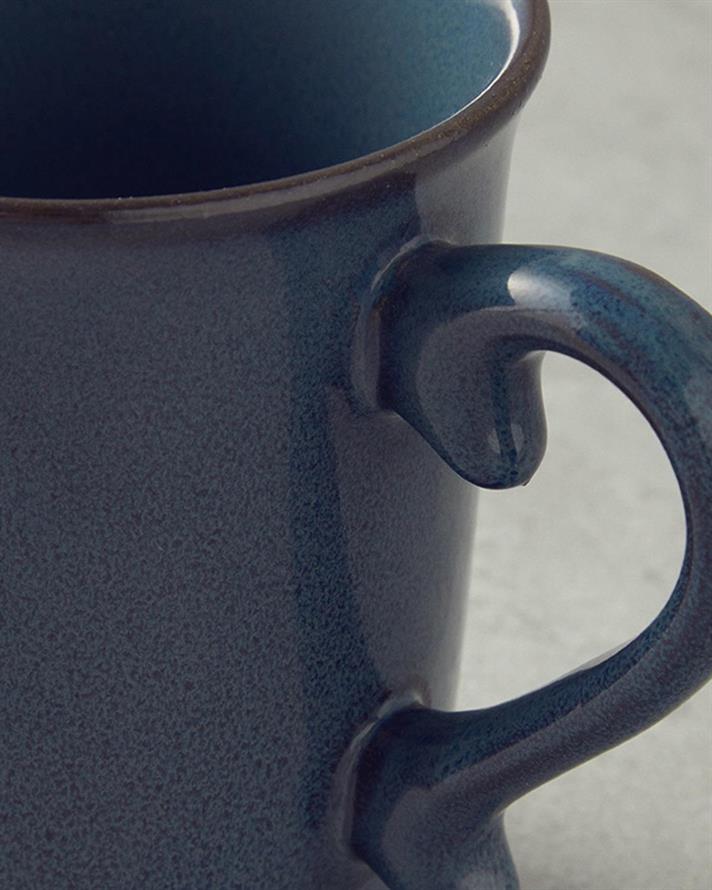 Cană, Elite, ceramică, 400 ml, bleumarin