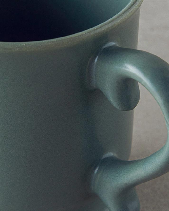 Cană, Elite, ceramică, 400 ml, verde